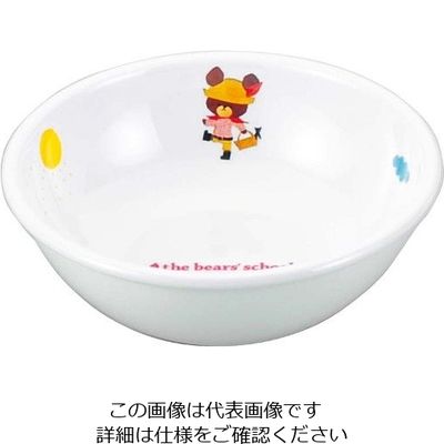 関東プラスチック工業 メラミン子供食器 くまのがっこう ボール Mー3140J 63-7201-93 1個（直送品）