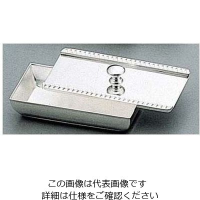 江部松商事 H 洋白 菊渕 ようじ入れ 一枚蓋 三種メッキ 63-7211-55 1個（直送品）
