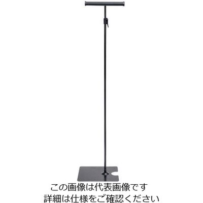 友屋 レール式フロアスタンド 両面 ブラック 33843BLK 63-7216-33 1個（直送品）