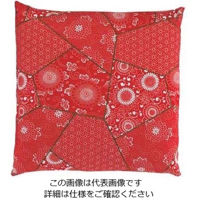 江部松商事 EBM 業務用 座布団用カバー丈 さらさ エンジ 小 63-7216-98 1個（直送品）