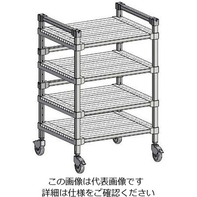 アズワン アルマンワゴン W552-4段タイプ 1個 63-7225-07（直送品）