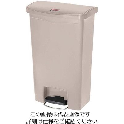 アズワン ラバーメイド スリムジムステップオンコンテナー フロントステップ 50L ベージュ 1883458 63-7231-87 1個（直送品）