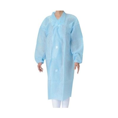 メディテックジャパン 不織布 ガウンブルー(50枚入)マジックテープ付 LL 63-7227-03 1枚(50枚)（直送品）