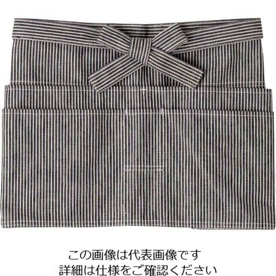 セブンユニフォーム エプロン RT6868ー1 ネイビー×オフホワイト 63-7228-74 1個（直送品）