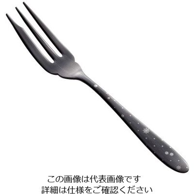 トーダイ ステン シーク 黒酸化発色 クリスタル ヒメフォーク 63-7238-21 1個（直送品）