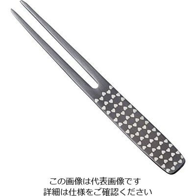 トーダイ 18ー8 黒酸化発色 ピックフォーク かんざし 花籠目 63-7238-27 1個（直送品）