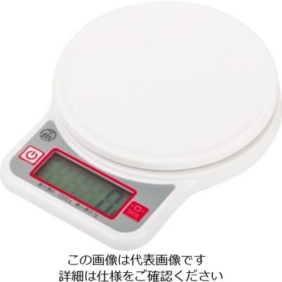 パール金属 ラウンドミー デジタルキッチンスケール 1.0kg用 D-16 1個 63-7316-82（直送品）