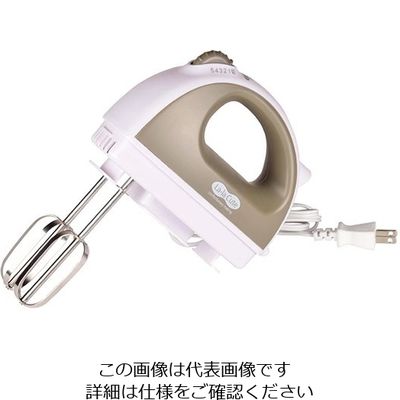 パール金属 ララキュート 電動ハンドミキサー モカ D-1126 1台 63-7316-90（直送品）