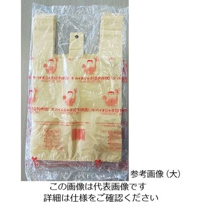 中川製袋化工 弁当袋 バイオじゃろ10 ランチ 大 ベージュ 63-7820-51 1ケース(1000枚)（直送品）