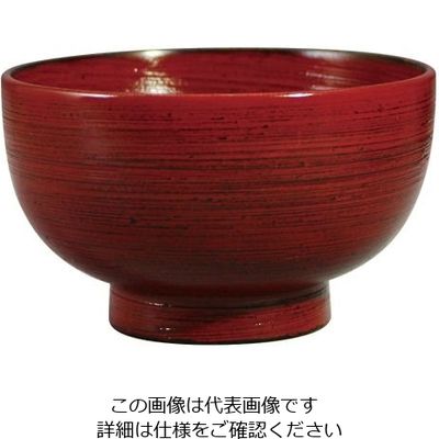 丸十 刷毛目汁椀 根来 CH001NE 1個 64-2536-36（直送品）