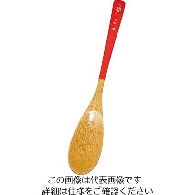 丸十 スプーン 花きらり 大 赤 13Q03R 1個 64-2538-40（直送品）