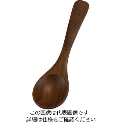 丸十 ウォルナット スープスプーン V-085 1個 64-2538-52（直送品）
