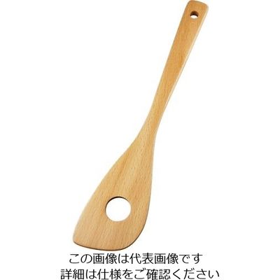 丸十 ブナ 穴明ターナー V-011 1個 64-2538-79（直送品）