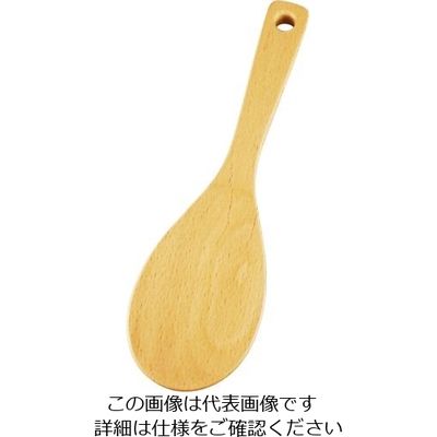丸十 ブナ しゃもじ V-095 1個 64-2538-83（直送品）
