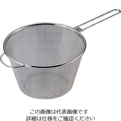 エムテートリマツ 18ー8ボイルストレーナー足付 19cm 64-3247-41 1個（直送品）