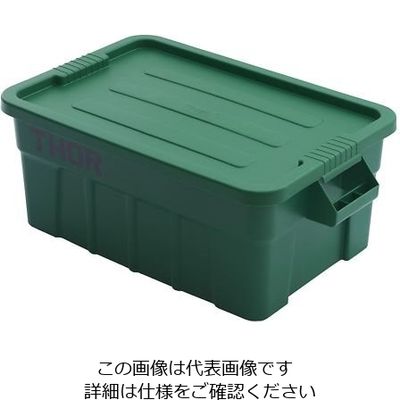 Trust ラージボックス(フタ付) グリーン 3011 1個 64-4184-90（直送品）