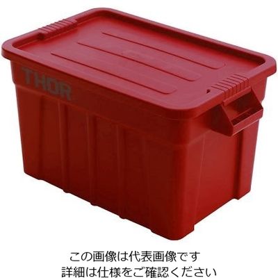 Trust ラージボックス(フタ付) レッド 3012 1個 64-4184-93（直送品）