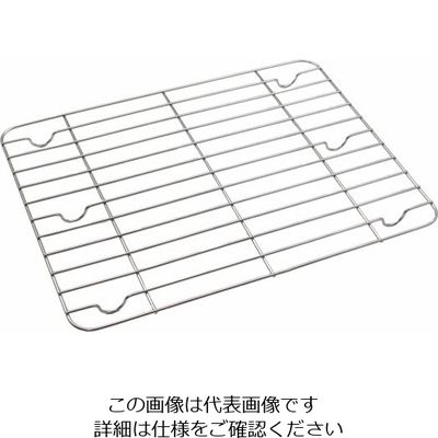 サンクラフト ステンレス角バット網 18枚取り JQ-23 1個 64-3964-87（直送品）