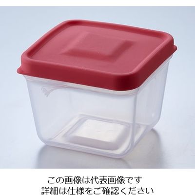 旭電機化成 ふたがトングになる保存容器 サーモンピンク ATN-01SP 1個 64-4013-12（直送品）