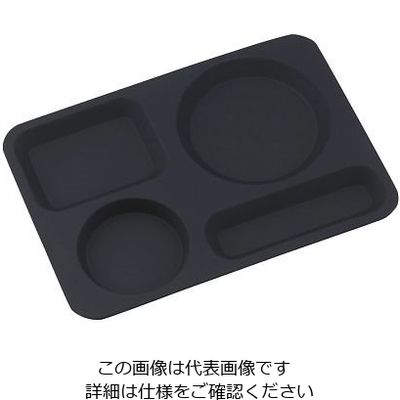 高桑金属 カフェトレイ ブラック 64-4188-94 1個（直送品）