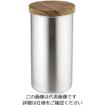 高桑金属 ステンレスコーヒーキャニスターサテン L 64-4189-26 1個（直送品）