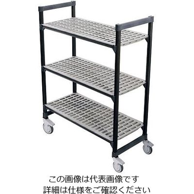 遠藤商事 TR 610型移動式シェルビング3段 1380×H1580 64-4195-47 1個（直送品）