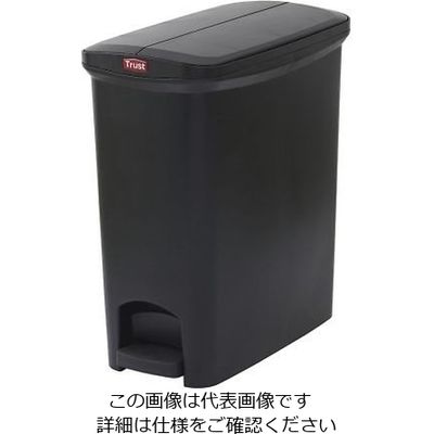 Trust ステップオンコンテナ スリム(左右開き)ブラック 1303 1個 64-4199-87（直送品）
