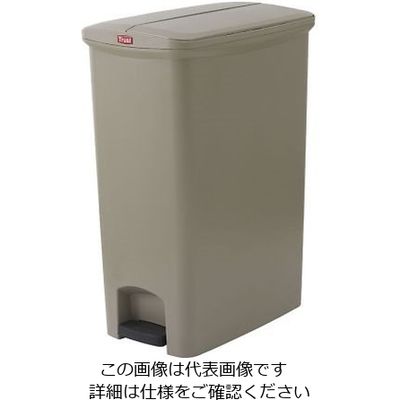 Trust ステップオンコンテナ スリム(左右開き)ベージュ 1303 1個 64-4199-88（直送品）