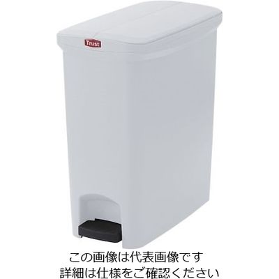 Trust ステップオンコンテナ スリム(左右開き)ホワイト 1304 1個 64-4199-90（直送品）