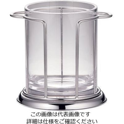 遠藤商事 ストレート型 アイスペール ピューターメッキ仕上げ 64-4203-35 1個（直送品）