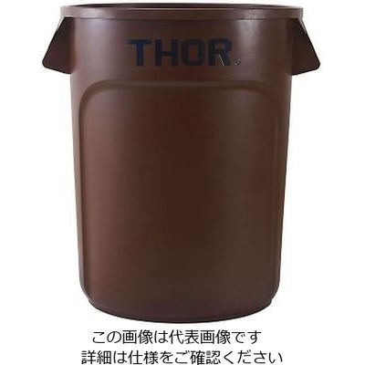 Trust ラウンドコンテナ 121L ブラウン 1013 1個 64-4200-80（直送品）