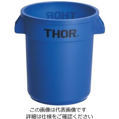 Trust ラウンドコンテナ 208L ブルー 1015 1個 64-4200-81（直送品）