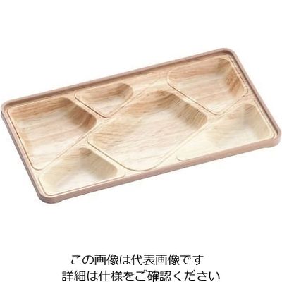 アヅミ産業 ポリプロピレン ランチプレート メープル FN-5 1個 64-4202-35（直送品）