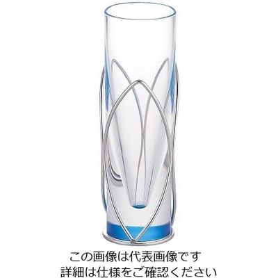 遠藤商事 レインボー花立 ブルー 64-4202-51 1個（直送品）
