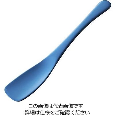 トーダイ すくいやすい アルミアイススプーン ブルー 64-4202-97 1個（直送品）
