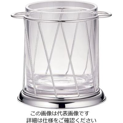 遠藤商事 スラント型 アイスペール ピューターメッキ仕上げ 64-4203-33 1個（直送品）