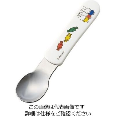 関東プラスチック工業 メラミンお子様食器「ミッフィー」 スプーン M-1408FT 1個 64-4205-92（直送品）