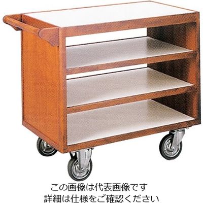 金沢車輌 木製サービスワゴン 900×450×H720mm SA-68E 1台 64-5195-70（直送品）