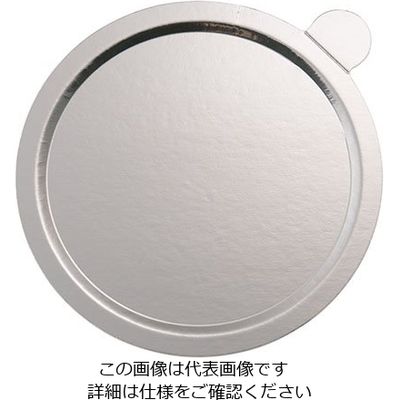 遠藤商事 デコラプレート カルトンロンド 25枚入 Jシルバー Y60 1セット(25枚) 63-5705-25（直送品）