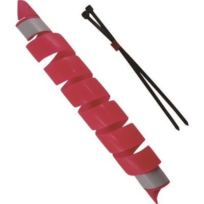 ダイドーハント DAIDОHANT 蛍光安全スパイラル(蛍光安全標識) ピンク 3本入り 10157512 1袋(3本) 144-5054（直送品）