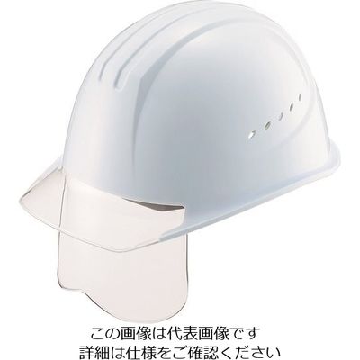 タニザワ エアライト搭載シールド面付ヘルメット ST#1610VJーSH(EPA) 帽体色 ホワイト 1610VJ-SH-W3V1 1個（直送品）