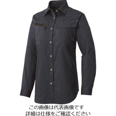 アイトス レディース長袖シャツ(薄地) ネイビー M 30645-008-M 1着 144-5845（直送品）
