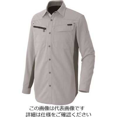 アイトス 長袖シャツ(薄地) シルバーグレー LL 30635-003-LL 1着 144-1133（直送品）