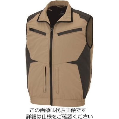 アイトス 空調服用ベスト(空調服TM) カーキ 6L AZ30587-025-6L 1着 213-9028（直送品）