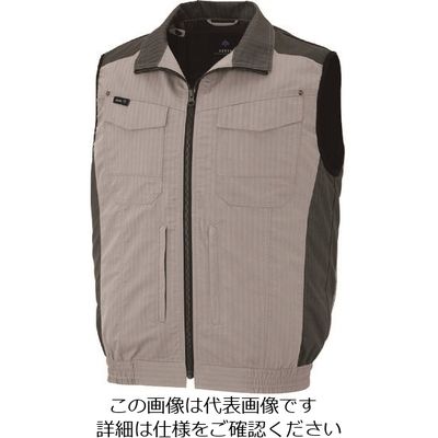 アイトス 空調服用ベスト(空調服TM) シルバーグレー LL AZ30697-003-LL 1着 213-9007（直送品）