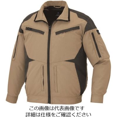 アイトス 空調服用長袖ブルゾン(空調服TM) カーキ 3L AZ30589-025-3L 1着 213-8985（直送品）