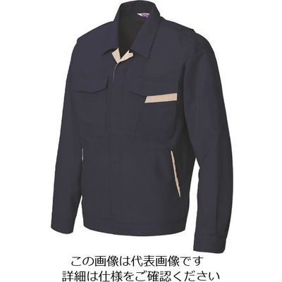 アイトス 長袖サマージャンパー(男女兼用) ネイビー×ベージュ 6L 961-008-6L 1着 145-0063（直送品）