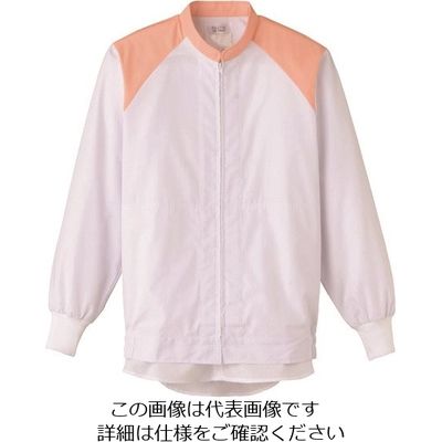 サーヴォ サンペックス 長袖ジャンバー 白Xピンク FA-2714-M 1着 204-4967（直送品）