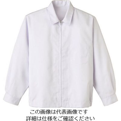 サーヴォ サンペックス フレッシュエリア男女兼用長袖ジャンパー ホワイト 5L FH-434-5L 1枚 144-4810（直送品）