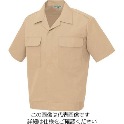 アイトス 半袖ジャンパー(男女兼用) ライトベージュ 4L 533-012-4L 1着 143-2635（直送品）